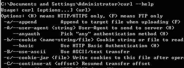 Windows下如何使用curl命令？