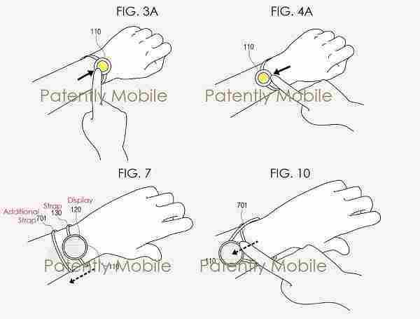 三星新款智能手表专利曝光：柔性显示屏与手链式细表带很抢眼