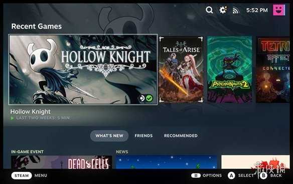 Steam客户端更新 “大屏幕模式”全新UI界面上线！