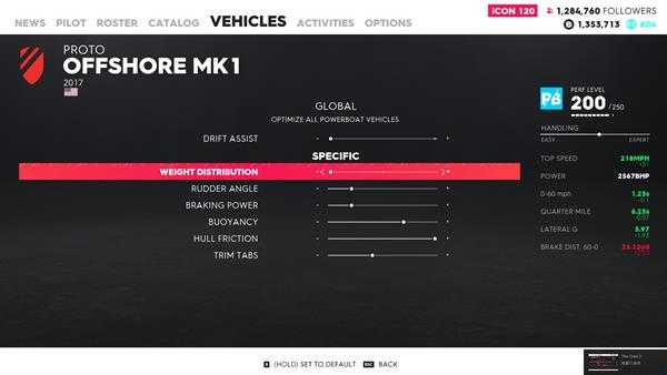 《飙酷车神2》赛艇如何调校 赛艇调校心得