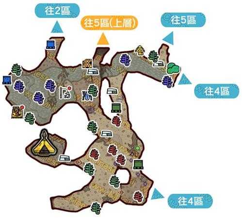 《怪物猎人：世界》大蚁冢荒地地图资源点一览