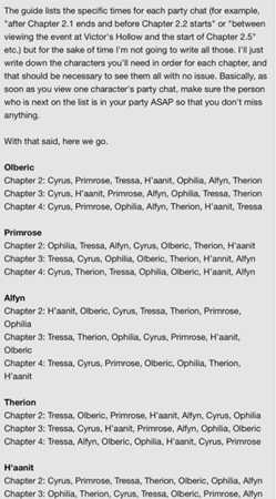 《八方旅人》不同角色之间对话触发条件一览