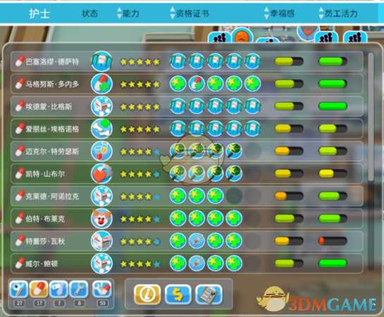 《双点医院》泡芙摩天塔3星通关指南