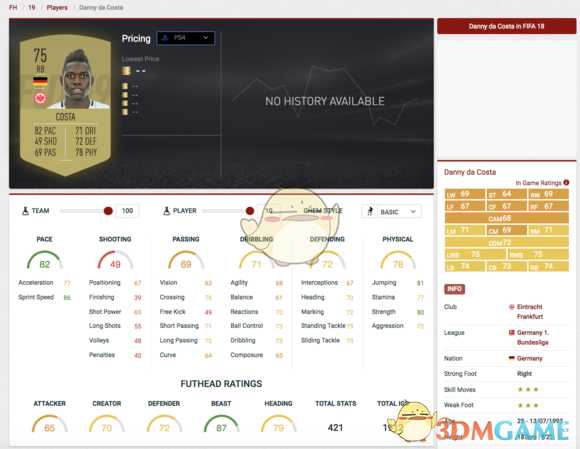 《FIFA 19》UT模式开荒球员推荐心得