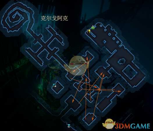 《暗影：觉醒》克尔戈阿克路线图