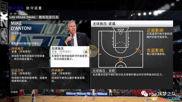《NBA 2K19》防守设置心得
