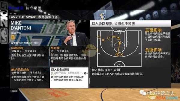 《NBA 2K19》防守设置心得