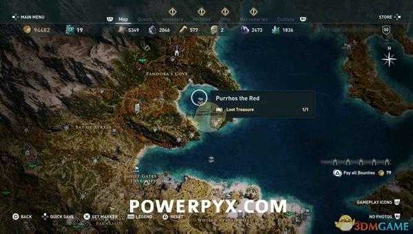 《刺客信条：奥德赛》所有水下宝藏位置一览
