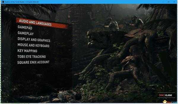 古墓丽影暗影怎么设置中文