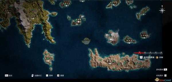 《刺客信条：奥德赛》全鸟瞰点位置一览