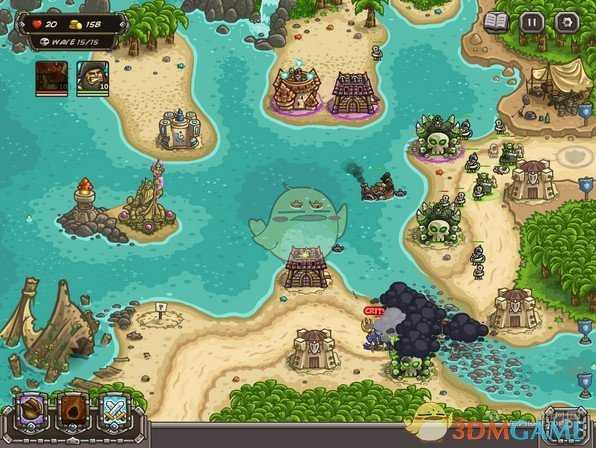 《王国保卫战：前线》海洋关卡过关布置攻略