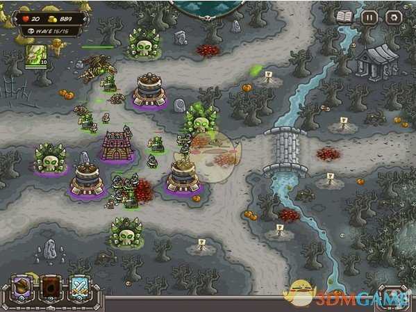 《王国保卫战：前线》万圣节关卡过关布置攻略