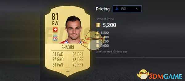 《FIFA 19》超值球员推荐