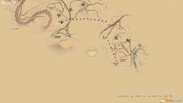 《荒野大镖客2》毒蛇宝藏位置分享