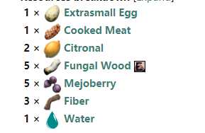 《方舟：灭绝》全饲料名字及配方一览