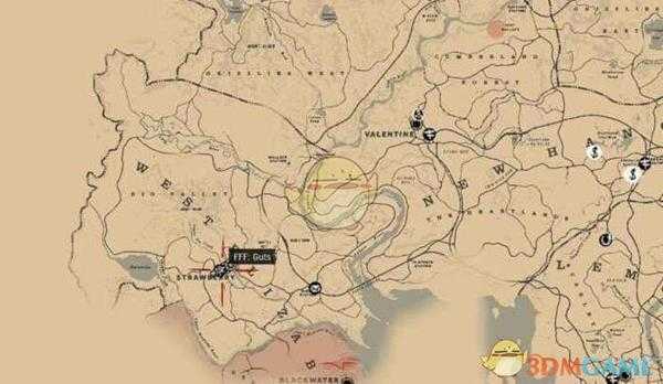 《荒野大镖客2》快刀戳指缝小游戏游玩位置指南