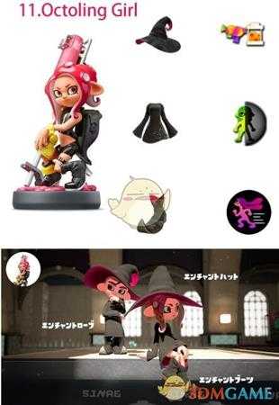 《喷射战士2》全amiibo对应服装及服装技能一览