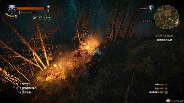 《巫师3：狂猎》燃烧的尸体彩蛋位置分享