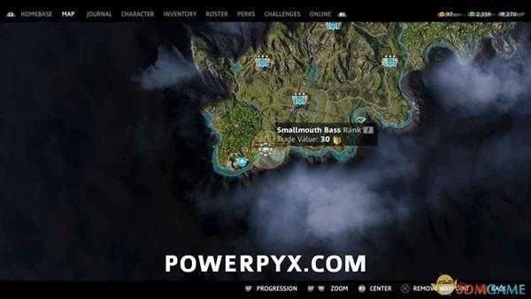 《孤岛惊魂：新曙光》全钓鱼位置一览