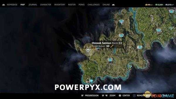 《孤岛惊魂：新曙光》全钓鱼位置一览