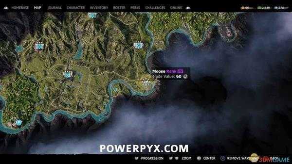 《孤岛惊魂：新曙光》麋鹿狩猎位置指南