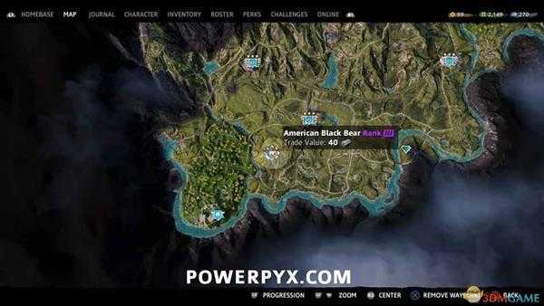 《孤岛惊魂：新曙光》黑熊狩猎位置指南