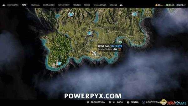 《孤岛惊魂：新曙光》野猪狩猎位置指南