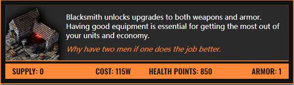 《Bannermen》建筑物属性一览