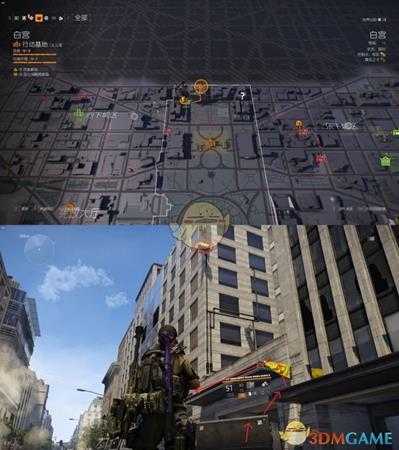 《全境封锁2》白宫装备空投箱的位置分享