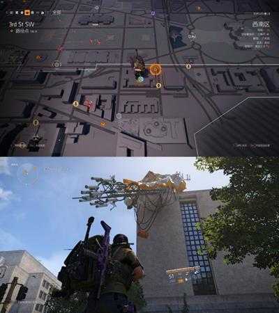 《全境封锁2》西南区和西区装备空投箱的位置分享