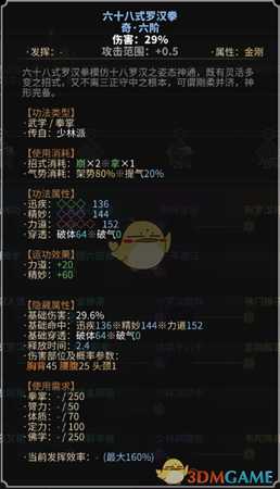 《太吾绘卷》少林派拳掌功法一览