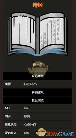 《太吾绘卷》诗书技艺之诗经