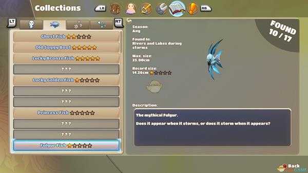 《在远方:追云者编年史》Fulgur Fish位置属性一览