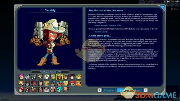 《格斗哈拉》Cassidy背景故事介绍