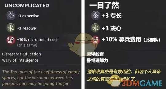 《全面战争:三国》一目了然特性效果一览