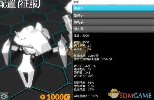 《角斗机甲》突击手定位及面板介绍