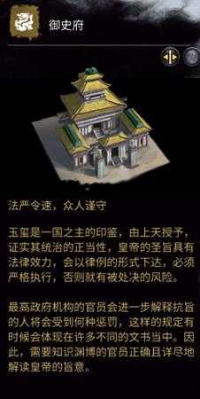 《全面战争：三国》御史府相关介绍