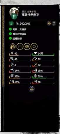 《全面战争：三国》重装持矛亲卫战场表现评价分析