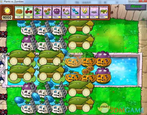 《植物大战僵尸》经典八炮阵型详解