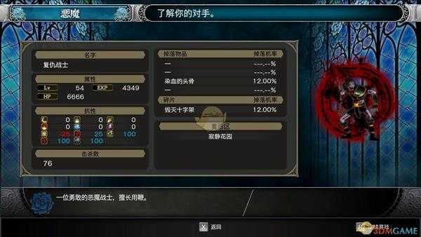 《赤痕：夜之仪式》108号复仇战士属性分享