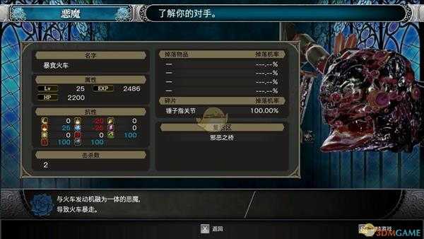 《赤痕：夜之仪式》115号暴食火车属性分享