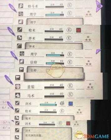 《火焰纹章：风花雪月》武器熟练度后面三个星星是什么意思