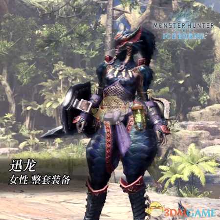 《怪物猎人：世界》冰原dlc大师等级防具-迅龙女装视频分享