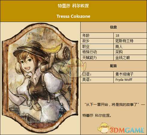 《歧路旅人》商人资料一览 剧情故事及技能信息介绍