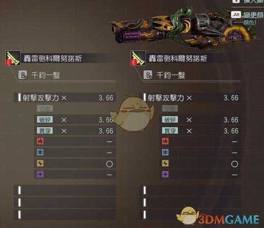 《噬神者3》天罚亚努达属性图鉴一览