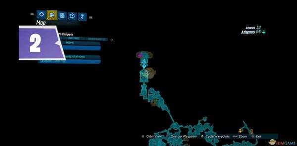 《无主之地3》雅典娜地区任务奖励红宝箱位置分享