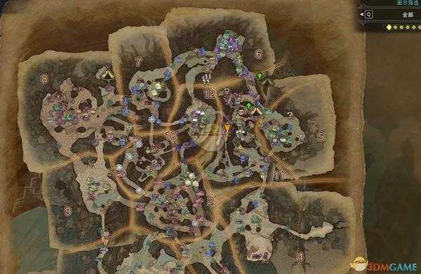 《怪物猎人：世界》古代树地区钓鱼点汇总