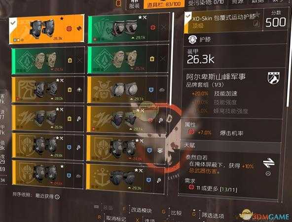 《全境封锁2》TU6机枪套配装指南