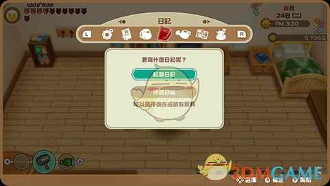 《牧场物语：重聚矿石镇》日记的用途