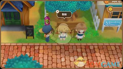 《牧场物语：重聚矿石镇》与镇上居民交流